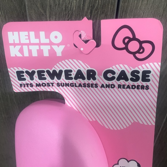New Hello Kitty Pastel Pink Eyewear Sunglass Glasses Hard Case On Hang Tag - Picture 2 of 9